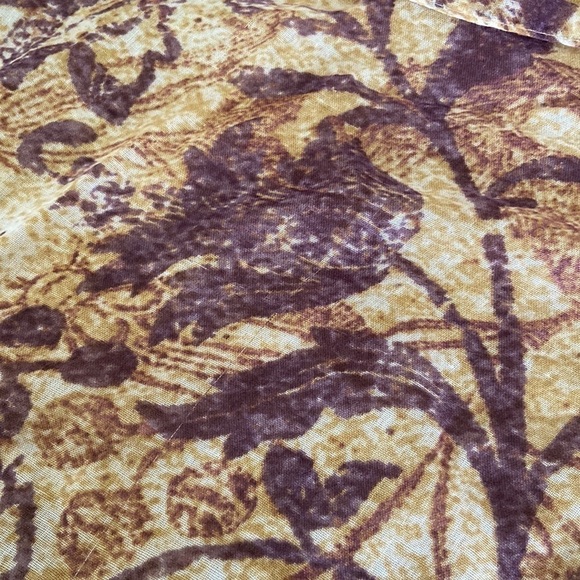 𝅺Miche Maria Floral Scarf Beige and Purple - Picture 5 of 9